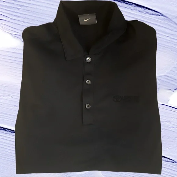 Like New Nike Dri-Fit Golf Men's Charcoal Polo Golf Shirt M - Picture 3 of 6